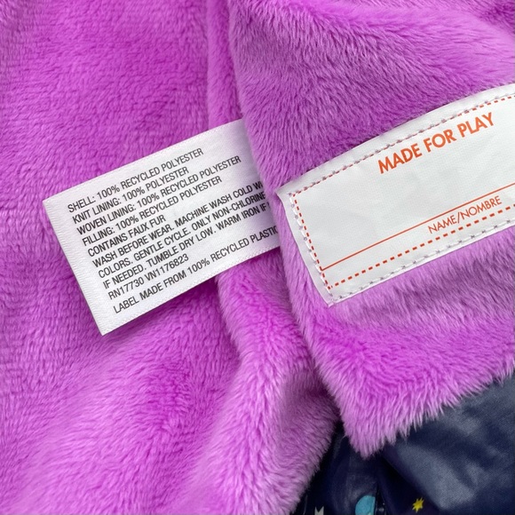 Cat & Jack Unicorn Puffer Coat Toddler Girls 2T - Picture 8 of 13